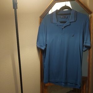 Nautica Men's Classic Blue Polo Shirt